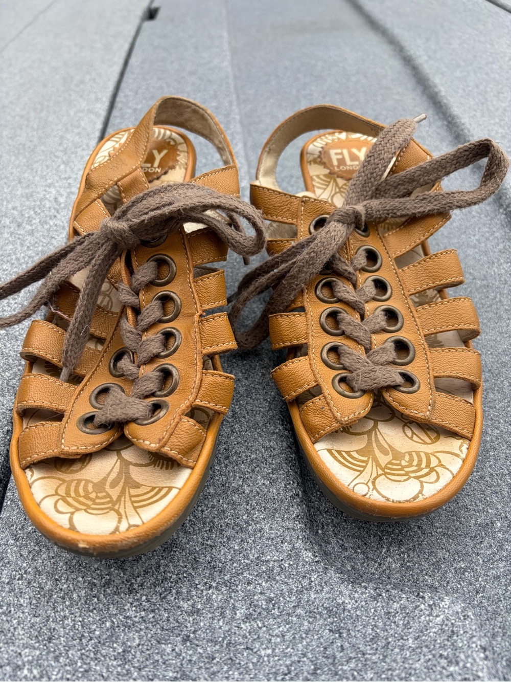 Fly London wedge sandals. Size 38